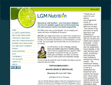 Tablet Screenshot of lgmnutrition.co.uk